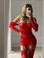 SORELİA RED BABYDOLL (ÇORAP DAHİL)
