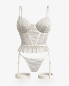 Elodie Garter Set - Ekru