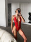 JADE RED BODYSUİT