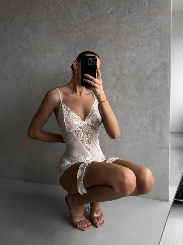 ROSALIA WHITE BABYDOLL