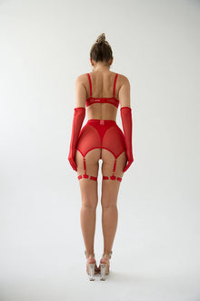Romea Luxury Set (Eldiven Dahil) - Kırmızı