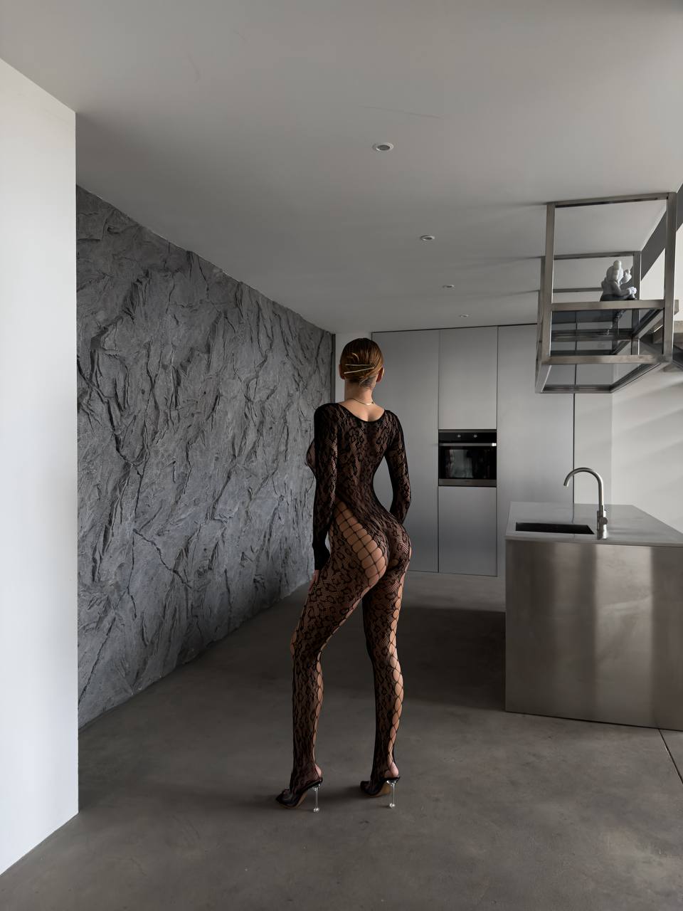 Velisse Premium Vücut Çorabı - Siyah