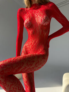 Matilda Red Body Stocking