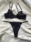 SİYAH DANTELLİ BRA TAKIM
