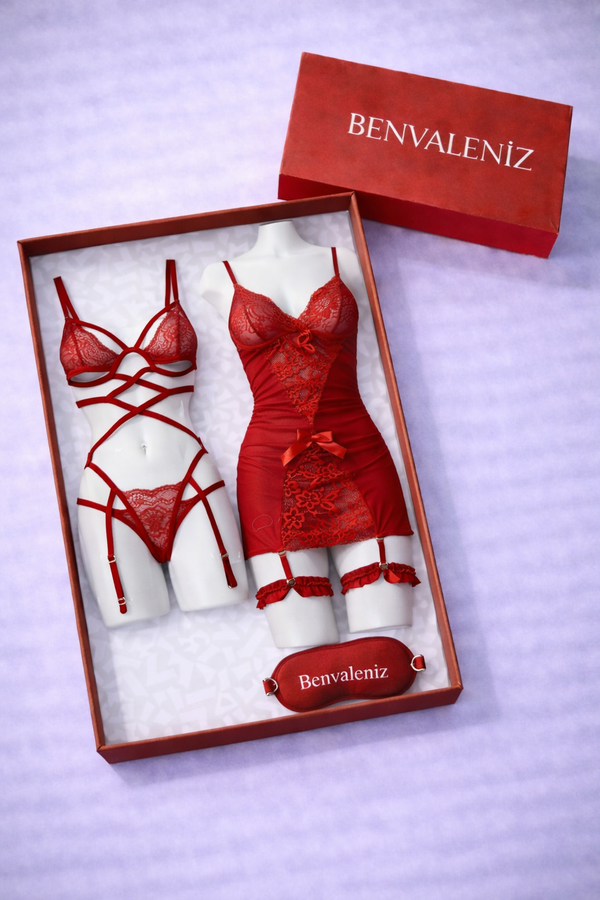 Romance Set (Kutulu) - Kırmızı