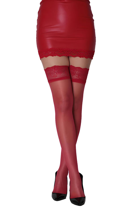 KIRMIZI JARTİYER ÇORAP